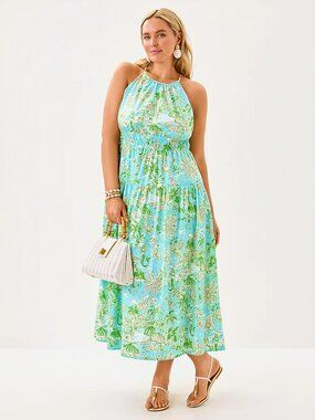 knee length dresses for ladies Sarahlynne Maxi Dress - Fauna Green